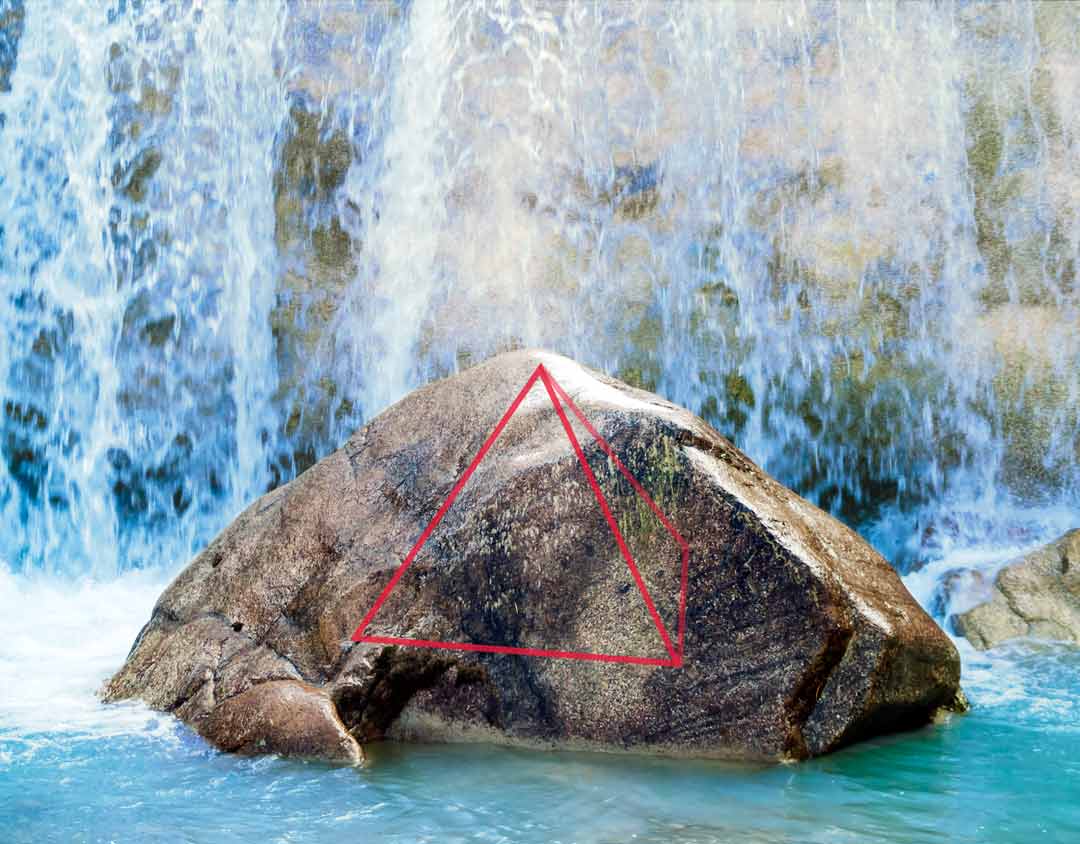 fels im wasser